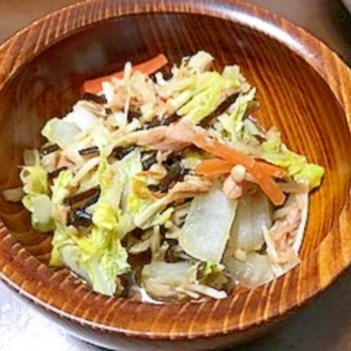 ツナと白菜の塩昆布炒め レシピ 作り方 By あいぼそ 楽天レシピ